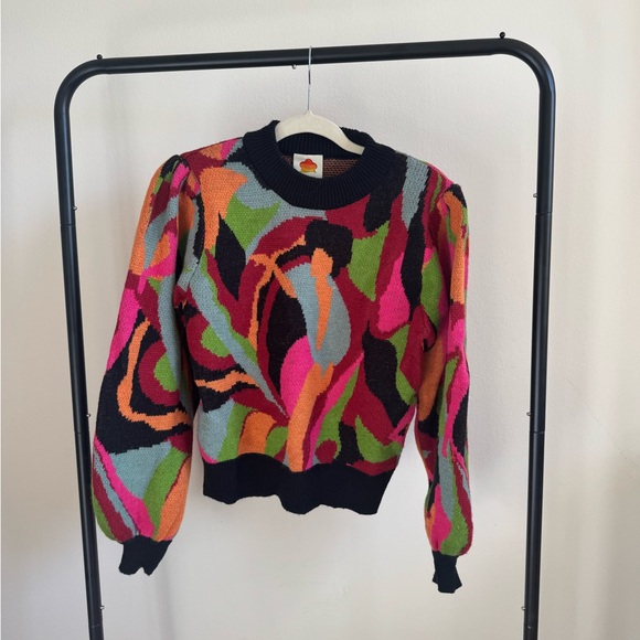 FARM Rio Multicolor Abstract Sweater - Picture 1 of 3